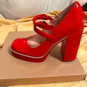 Red Mary Jane Heels